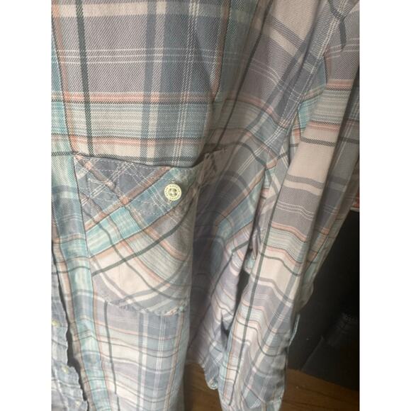 Lauren Ralph Lauren Pastel Plaid Button-Up Shirt – Women’s 2X - Picture 3 of 6